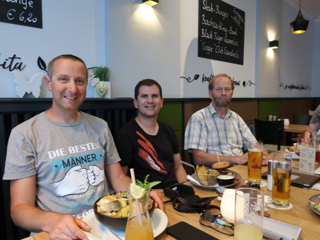 Ich, Ronald und Helmut im Jonathan & Sieglinde