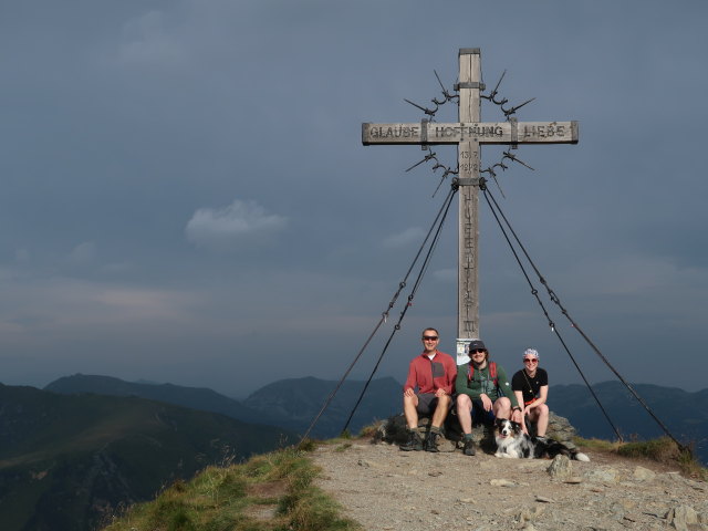 Ich, Thomas und Birgit am Schoberriegel, 2.208 m