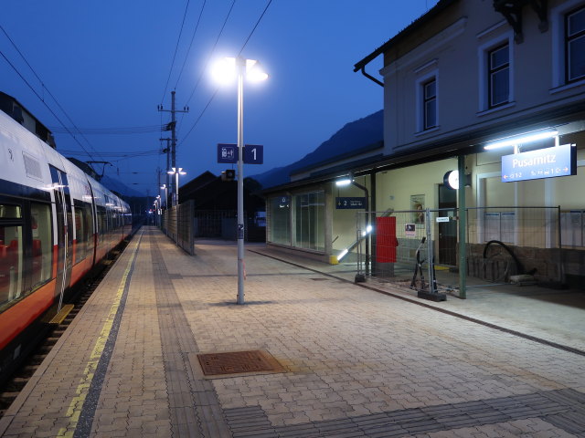 Bahnhof Pusarnitz, 564 m (9. Sep.)