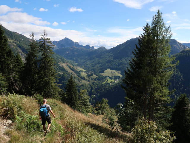 Frank zwischen Lamprechtkogel und Gasthof Valentinalm