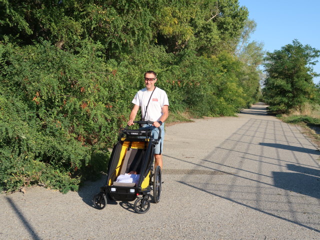 Nils und ich in der Alten Straße