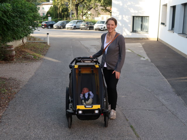 Nils und Sabine am Süßenbrunner Platz