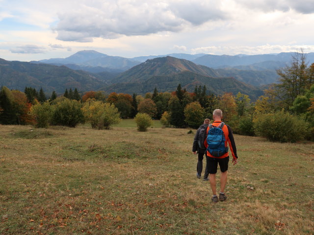 Mario und Frank zwischen Reisalpen-Schutzhaus und Schachernwald