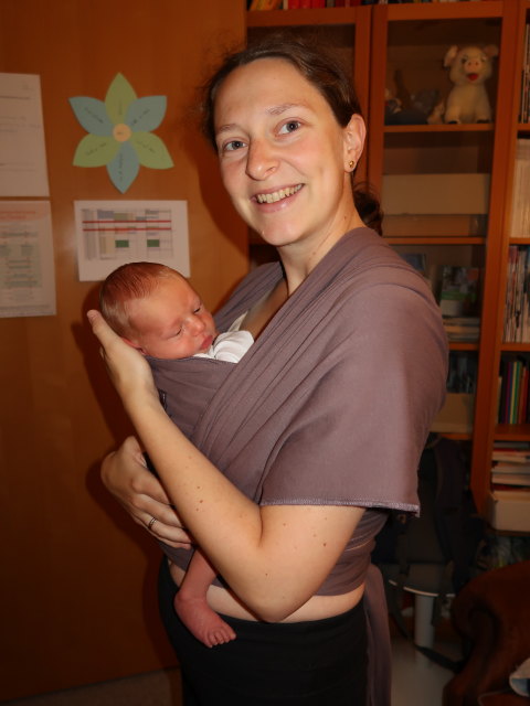 Nils und Sabine in unserer Wohnung (9. Okt.)