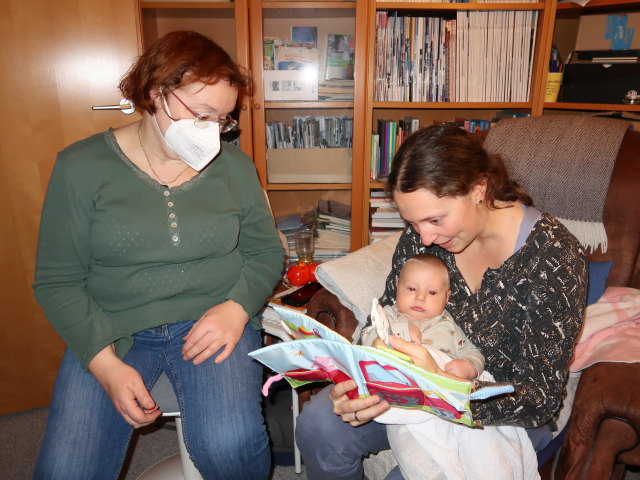 Brigitte, Nils und Sabine in unserer Wohnung