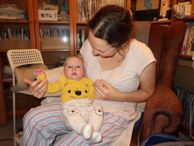Nils und Sabine in unserer Wohnung (15. Dez.)