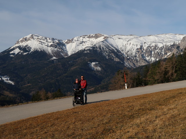 Sabine, Nils und ich zwischen Orthof und Speckbacherhütte