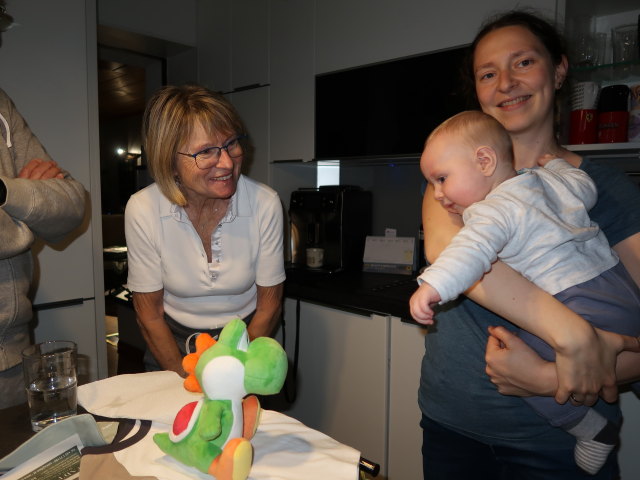 Mama, Nils und Sabine im Haus meiner Eltern (22. Feb.)