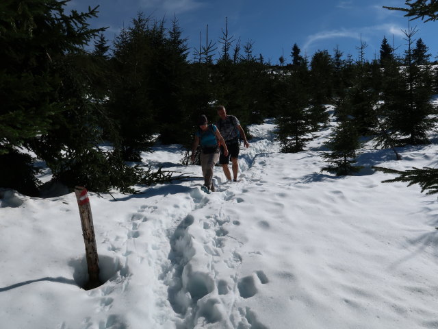 Melanie und Frank zwischen Schwarzem Berg und Schwarzer-Berg-Kapelle