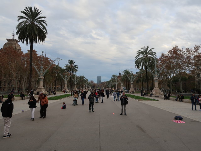 Papa im Parc de la Ciutadella (6. Jän.)