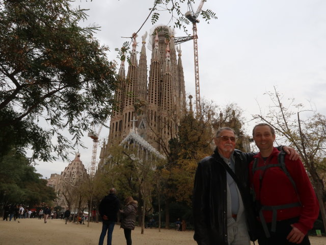 Papa und ich bei der Sagrada Família (6. Jän.)