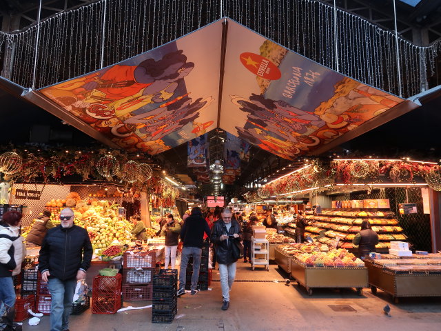 Papa im Mercat de la Boqueria (7. Jän.)