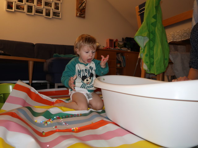 Nils in unserer Wohnung