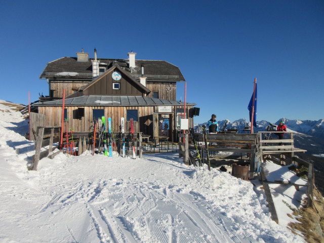 Frank und Melanie bei der Speiereckhütte, 2.066 m