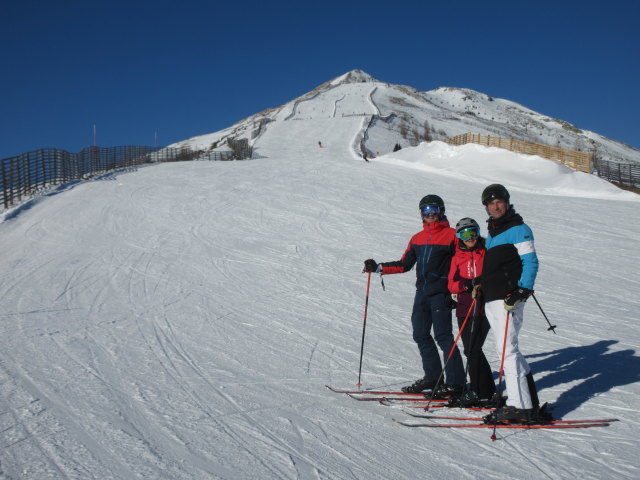 Ich, Melanie und Frank auf der Panoramaabfahrt