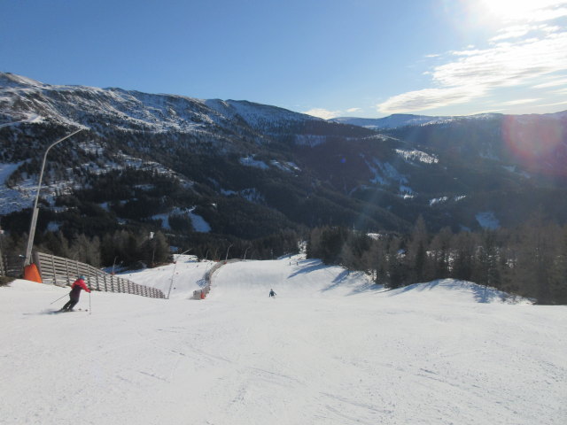 Melanie und Frank auf der Abfahrt Tschaneck über Königswiese