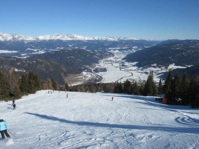 Melanie auf der Hochfeldabfahrt