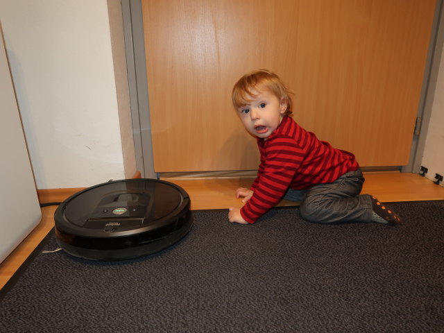 Nils in unserer Wohnung