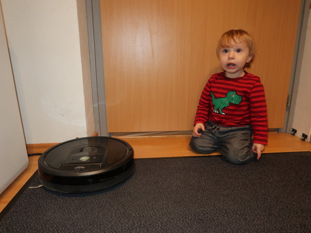 Nils in unserer Wohnung