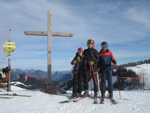 Melanie, Frank und ich am Schönbühel, 1.624 m