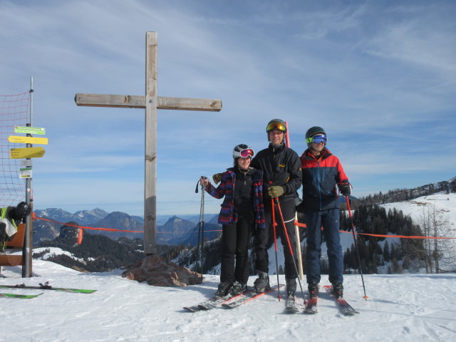 Melanie, Frank und ich am Schönbühel, 1.624 m