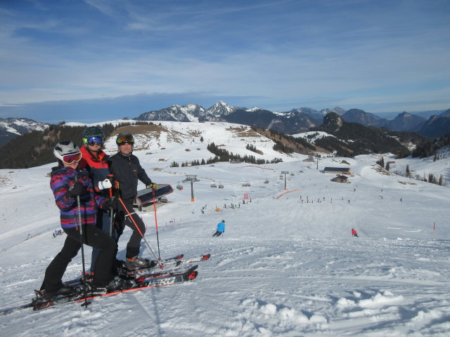 Melanie, ich und Frank auf der Schönblick-Piste
