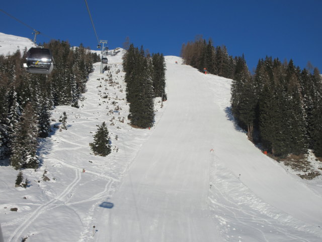 Pratz-Bäum-Abfahrt von der Alpjoch-Bahn aus