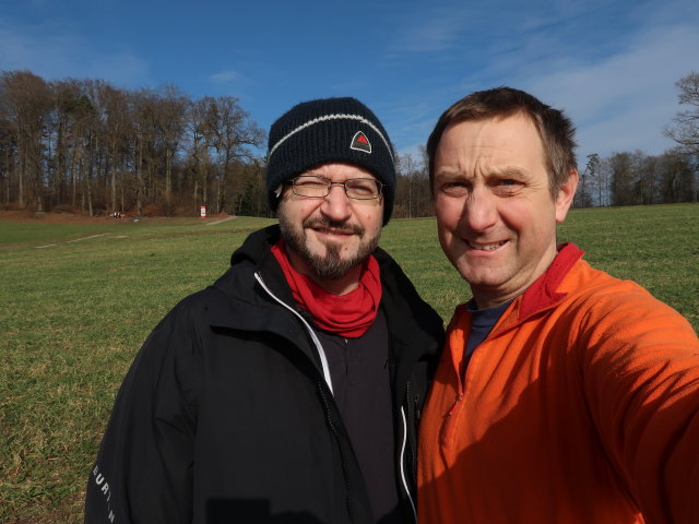 Markus und ich am Hönggerberg (9. Feb.)
