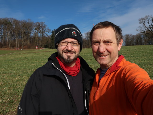Markus und ich am Hönggerberg (9. Feb.)
