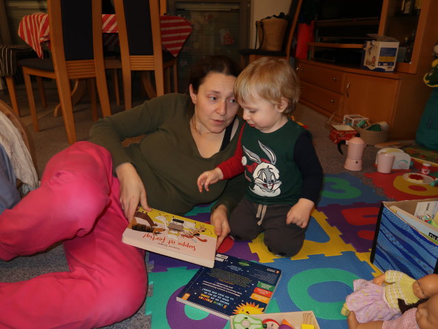 Sabine und Nils in unserer Wohnung