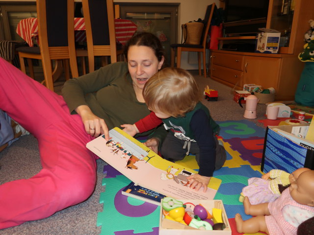 Sabine und Nils in unserer Wohnung