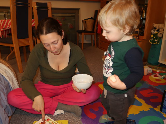Sabine und Nils in unserer Wohnung
