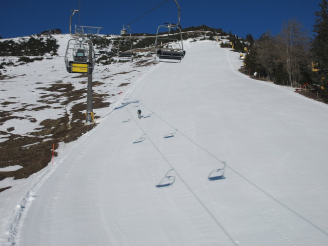 Gipfelhangabfahrt vom der Gipfelbahn aus