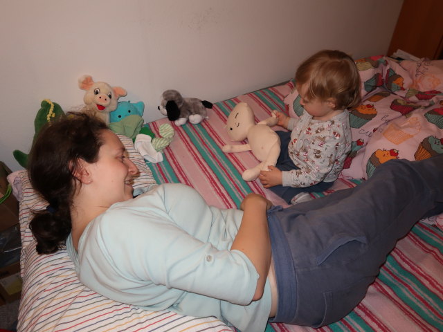 Sabine und Nils in unserer Wohnung