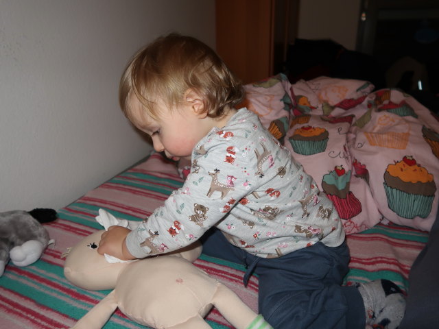 Nils in unserer Wohnung