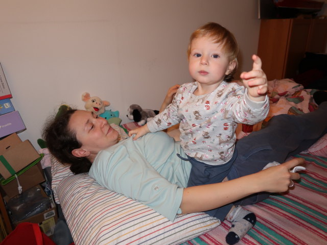 Sabine und Nils in unserer Wohnung