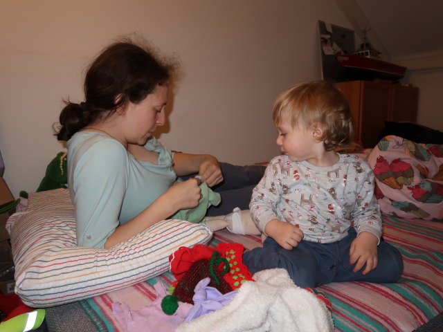 Sabine und Nils in unserer Wohnung
