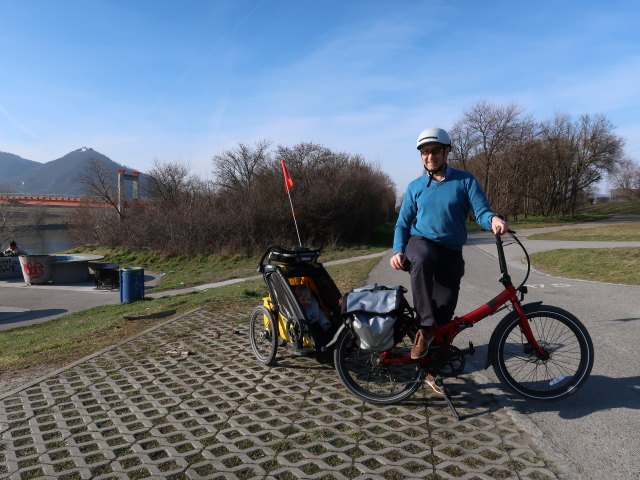 Nils und ich bei der Jedleseer Brücke