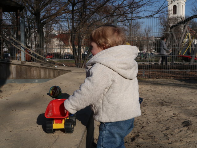 Nils am Spielplatz Lorettowiese
