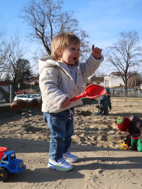 Nils am Spielplatz Lorettowiese
