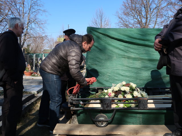 Reinhard und Erwin am Stammersdorfer Zentralfriedhof