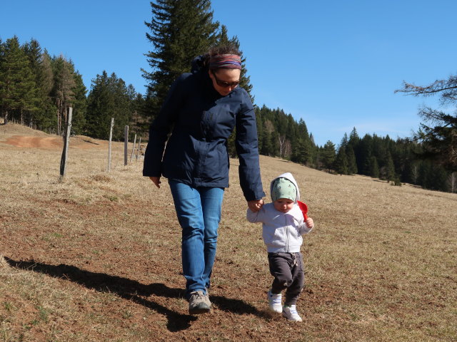 Sabine und Nils auf der Mamauwiese, 957 m