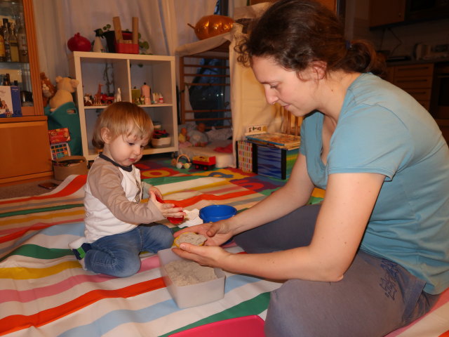 Nils und Sabine in unserer Wohnung