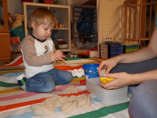 Nils in unserer Wohnung