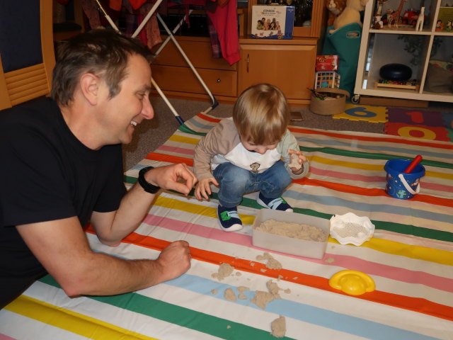 Ich und Nils in unserer Wohnung