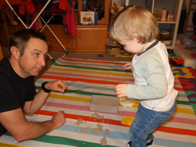 Ich und Nils in unserer Wohnung
