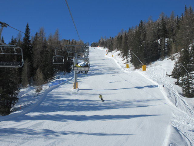 Piste Rutort von der Sesselbahn Campolongo aus (18. März)