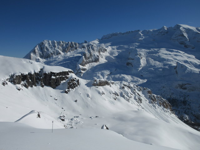 Marmolada von der Forcella Europa aus (18. März)
