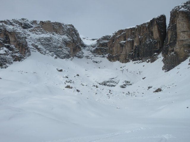bei der Bergstation der Sesselbahn Vallon (21. März)