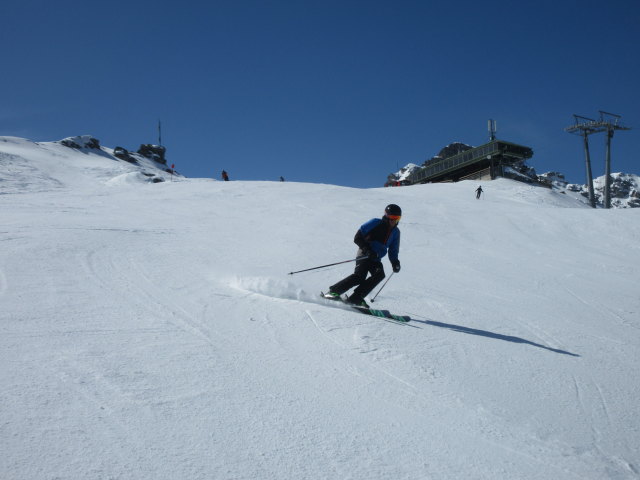 Stefan auf der Mitterjoch-Abfahrt